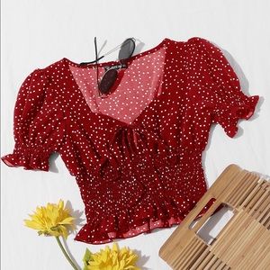 Polka Dot Crop Top